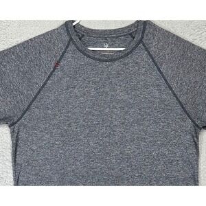 Rhone T-Shirt Adult XL Grey Nylon Blend Long Sleeve Tee Crew Neck Activewear Men